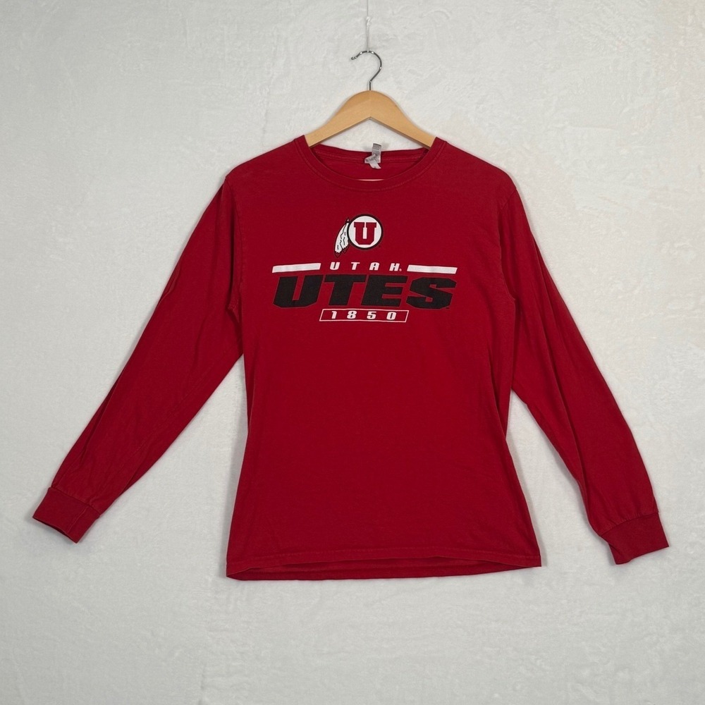 Fruit of the Loom Utah Utes Red Long Sleeve Small